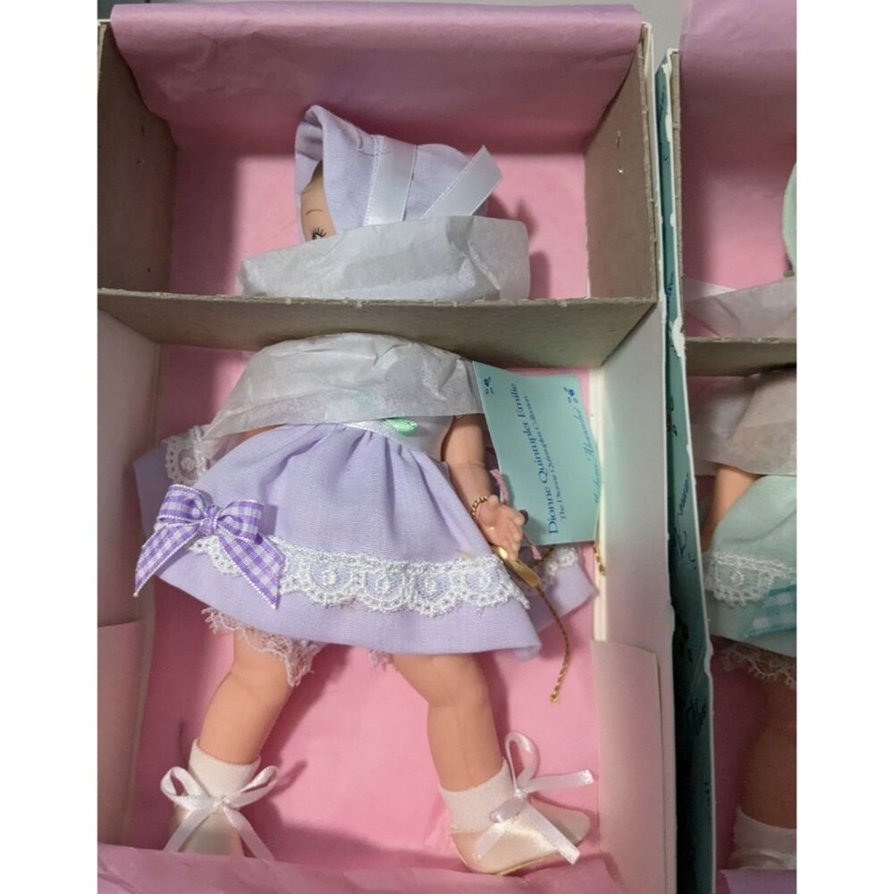Madame Alexander Dionne Quintuplets Collection Dolls Set Of 5 in Original Boxes
